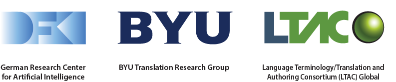 [DFKI, BYU TRG, and LTAC logos]